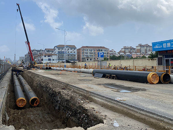 烟台某供热公司与我公司签署热力保温钢管供应合同2